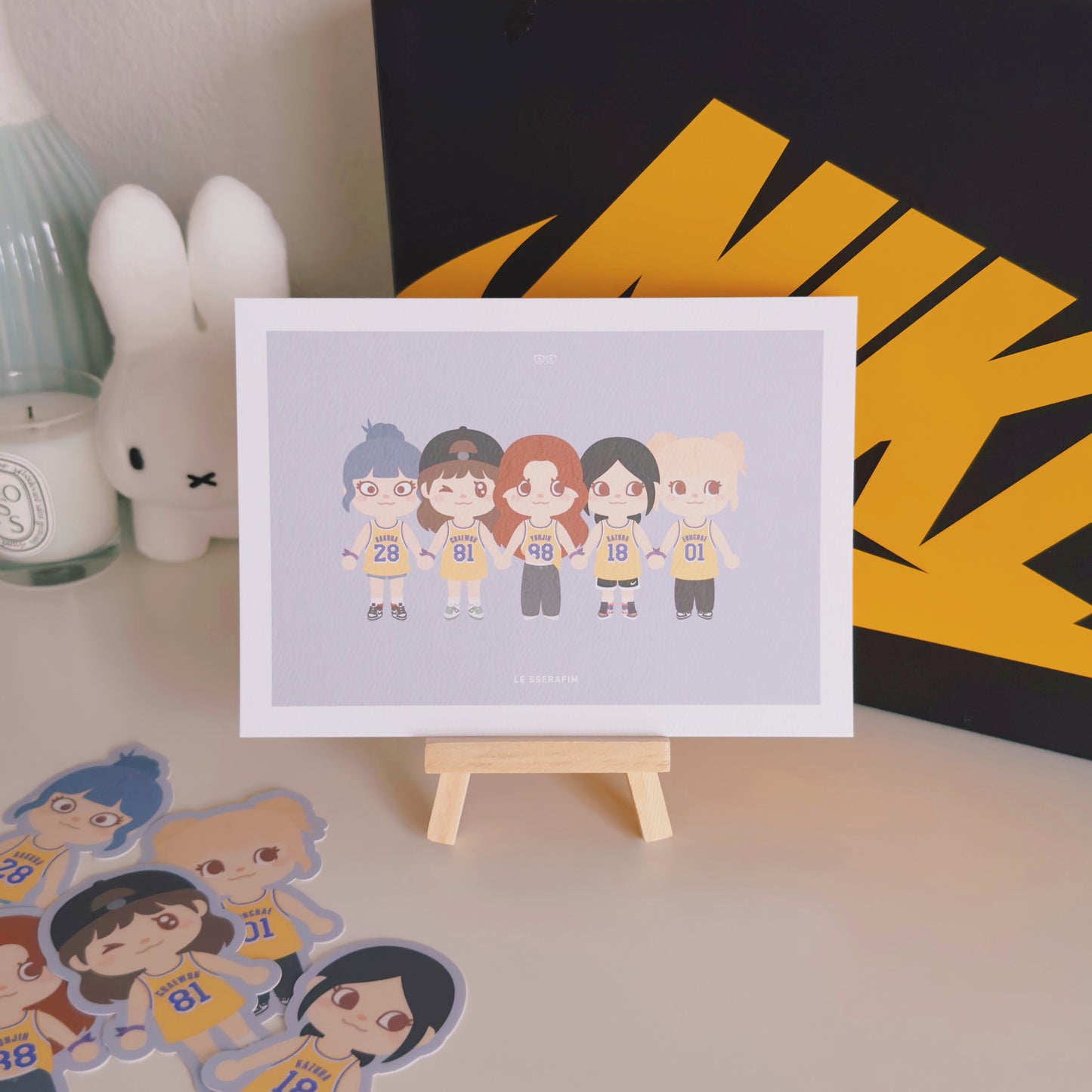 LE SSERAFIM Group: Art Print