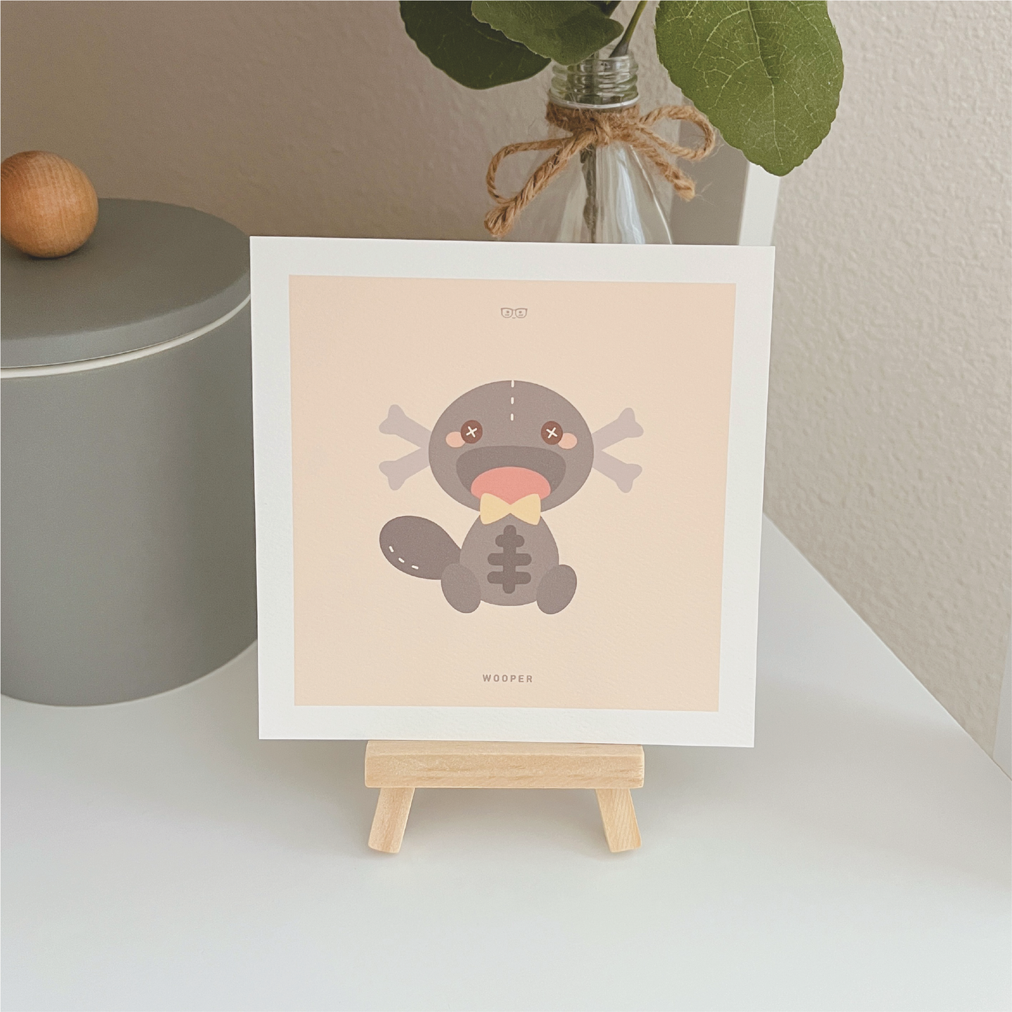 Paldean Wooper Plushie: Art Print
