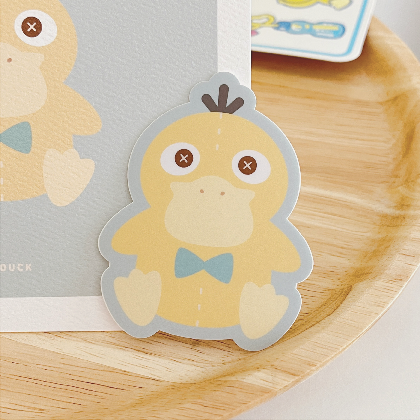 Psyduck Plushie: Vinyl Sticker