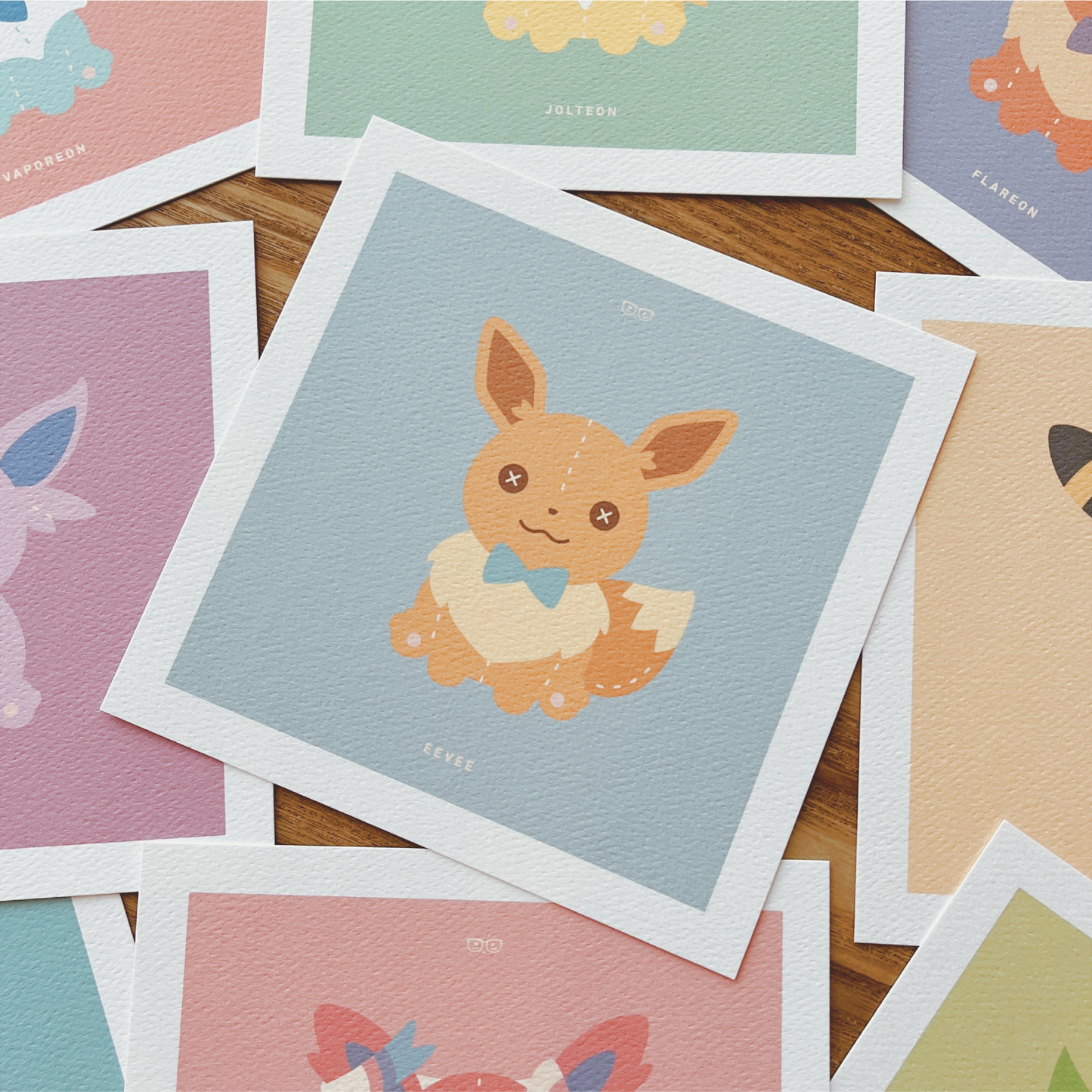Eeveelution Plushies: Art Prints
