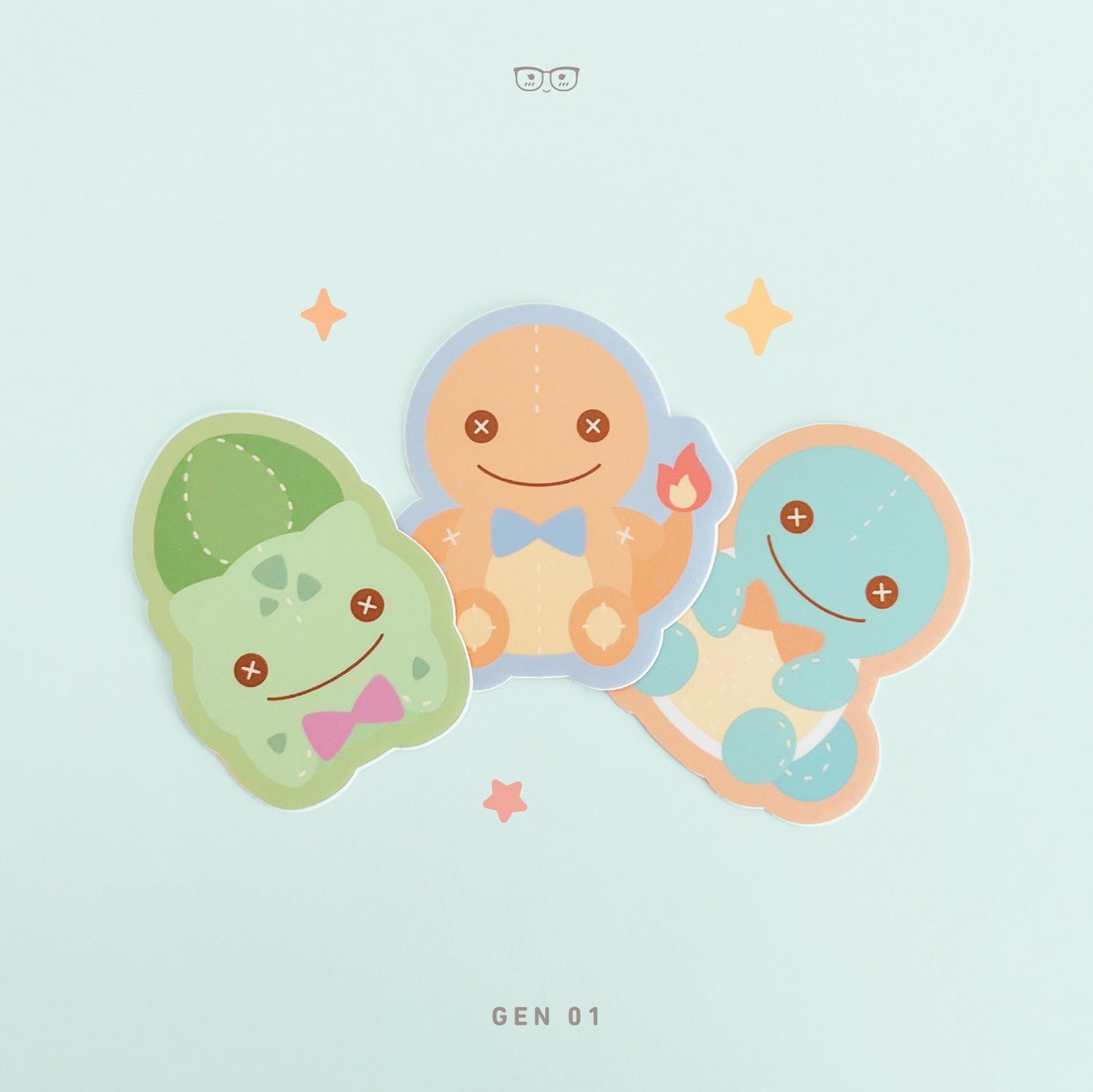 Starter Plushies Gen 01: Vinyl Stickers