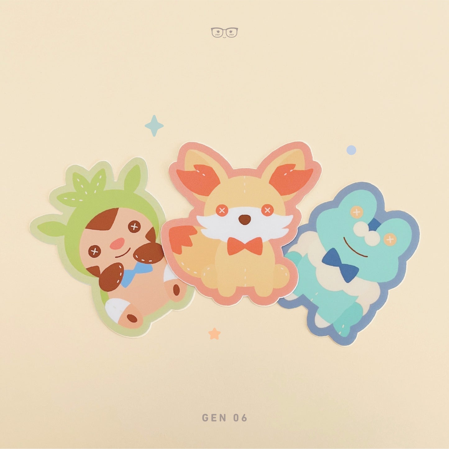 Starter Plushies Gen 06: Vinyl Stickers
