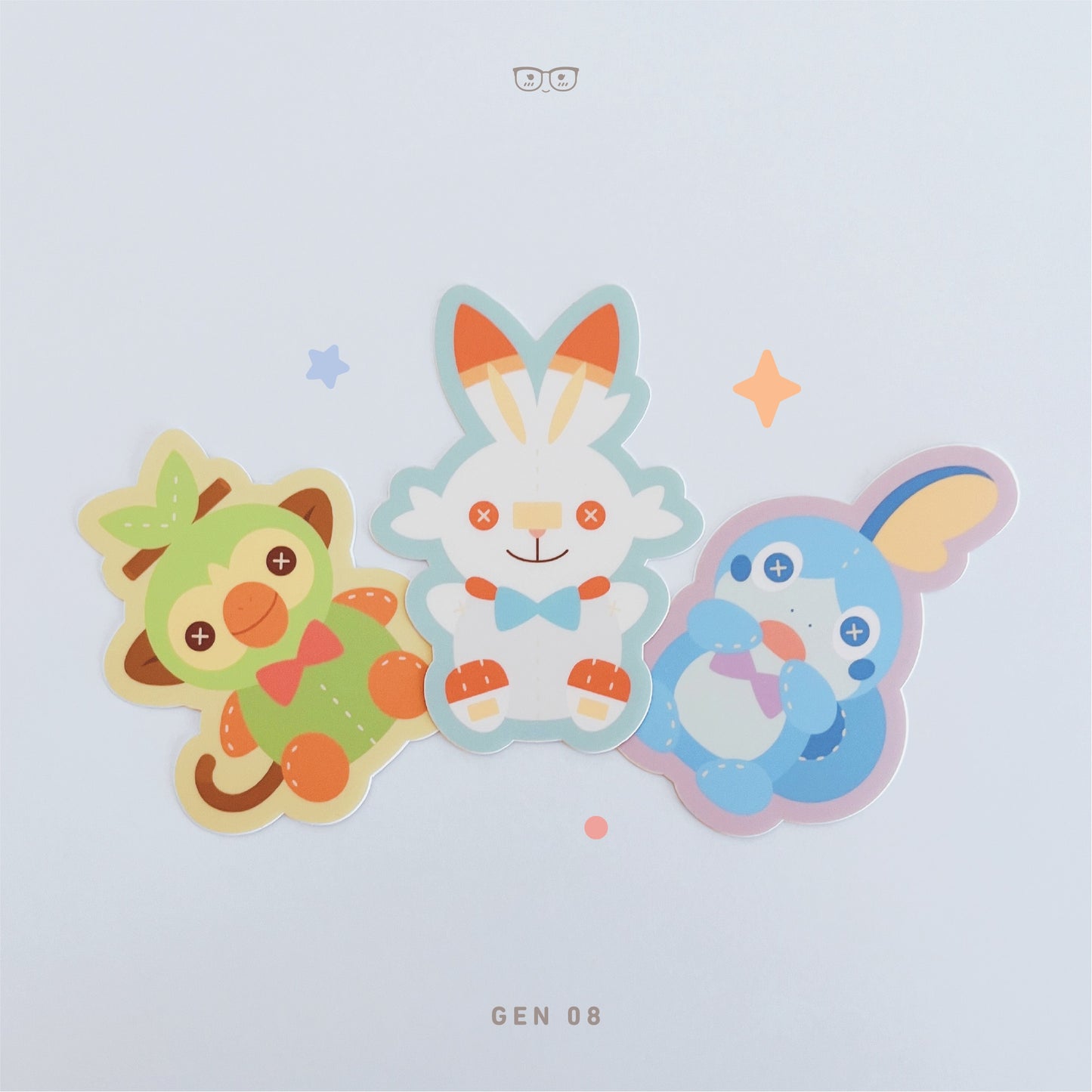 Starter Plushies Gen 08: Vinyl Stickers