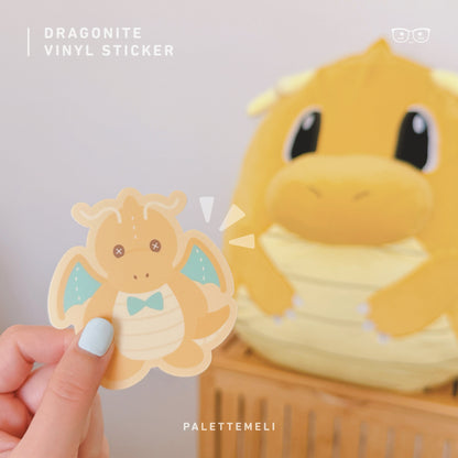 Dragonite Plushie: Vinyl Sticker