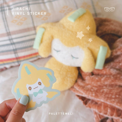 Jirachi Plushie: Vinyl Sticker