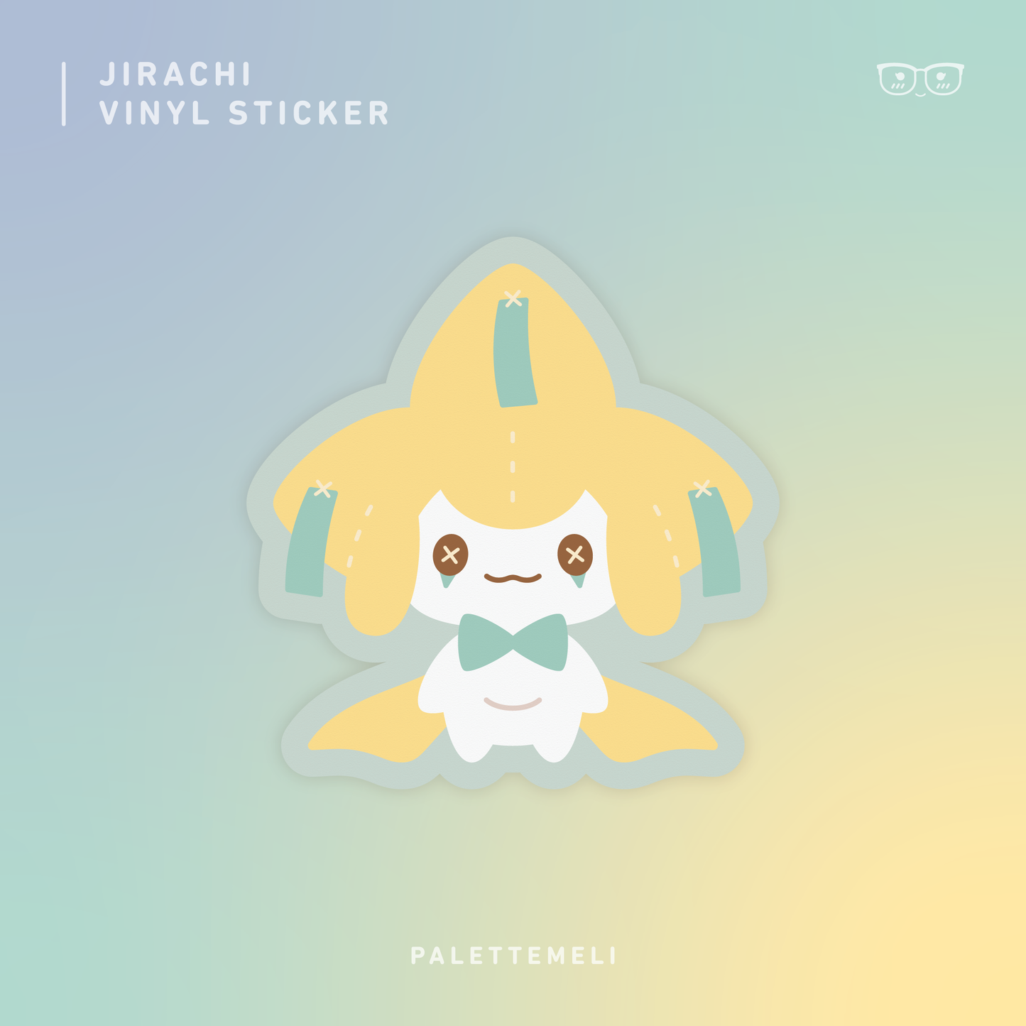 Jirachi Plushie: Vinyl Sticker