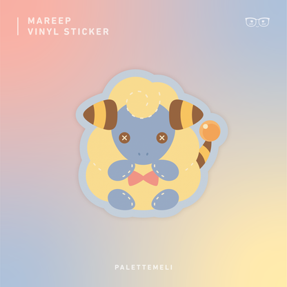 Mareep Plushie: Vinyl Sticker