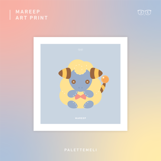 Mareep Plushie: Art Print