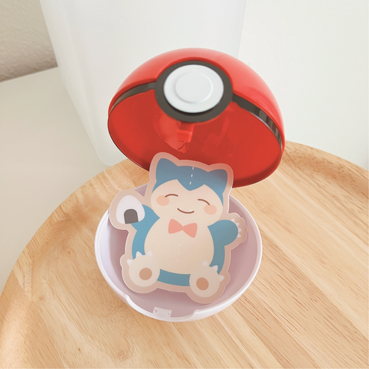 Snorlax Plushie: Vinyl Sticker